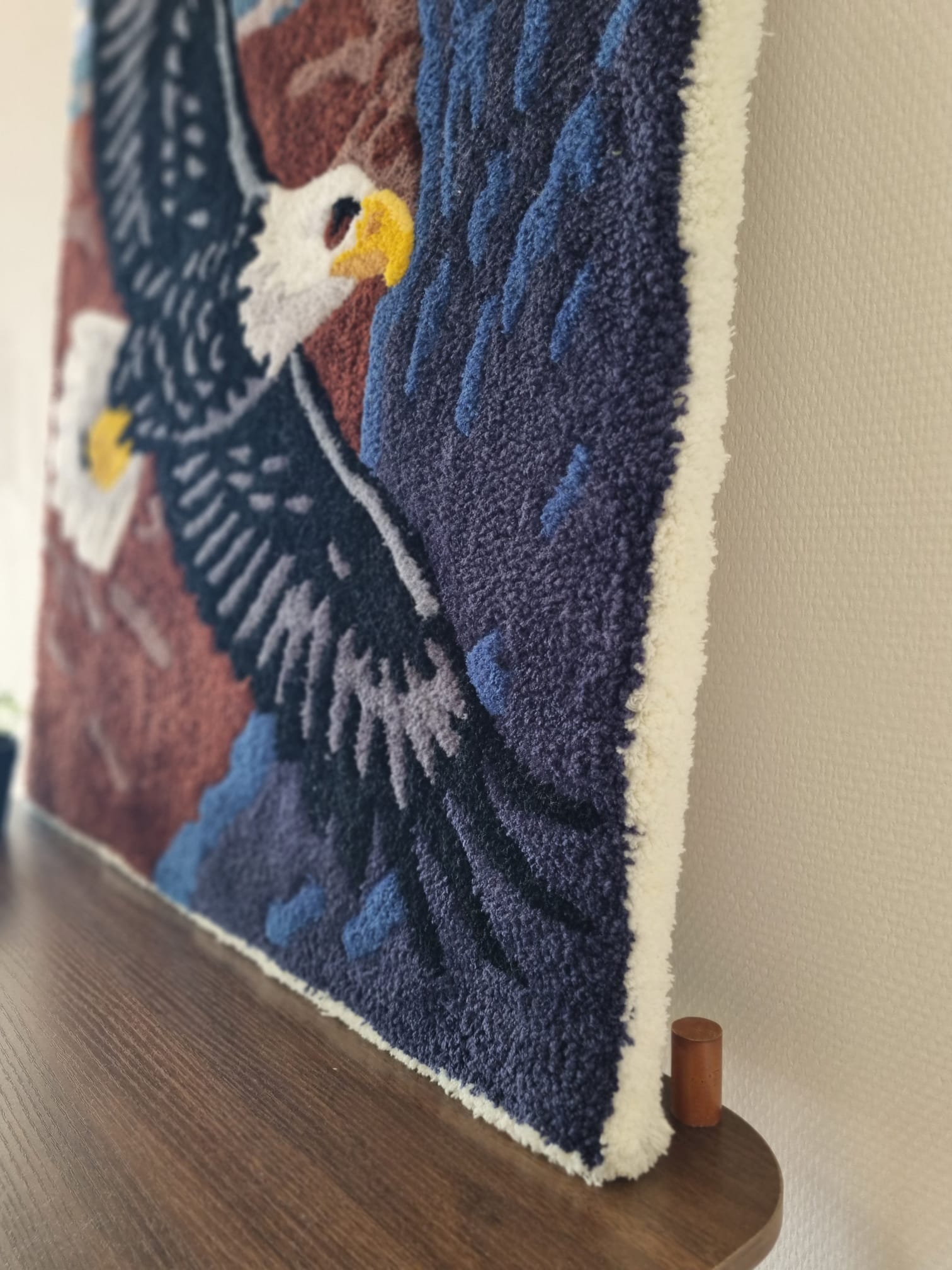 Wandkleed op canvas – Arend in vlucht (80x100 cm)