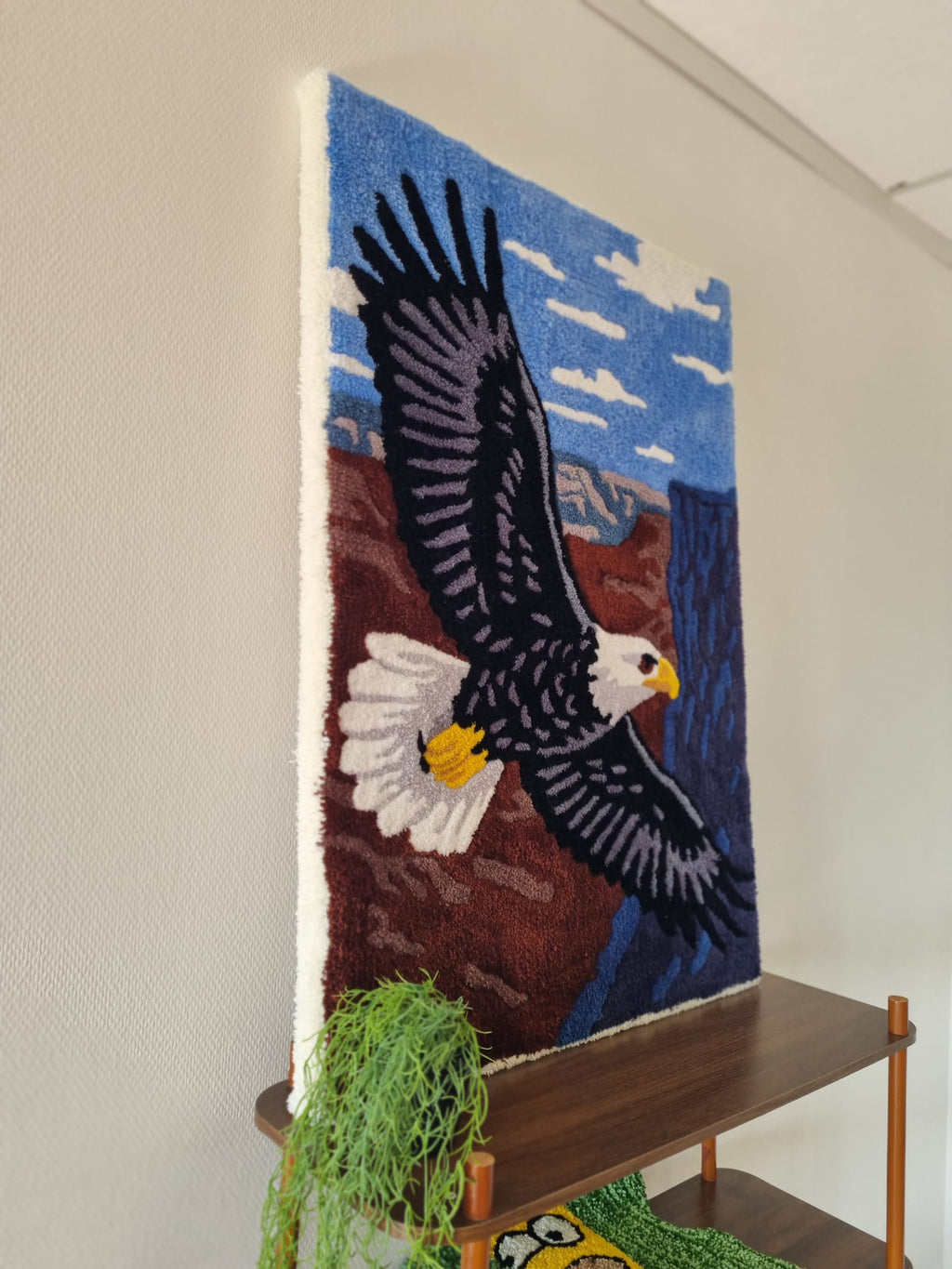 Canvas Wall Hanging – Eagle in Flight (80x100 cm)