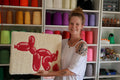Hond - Wandkleed Canvas 40x50cm