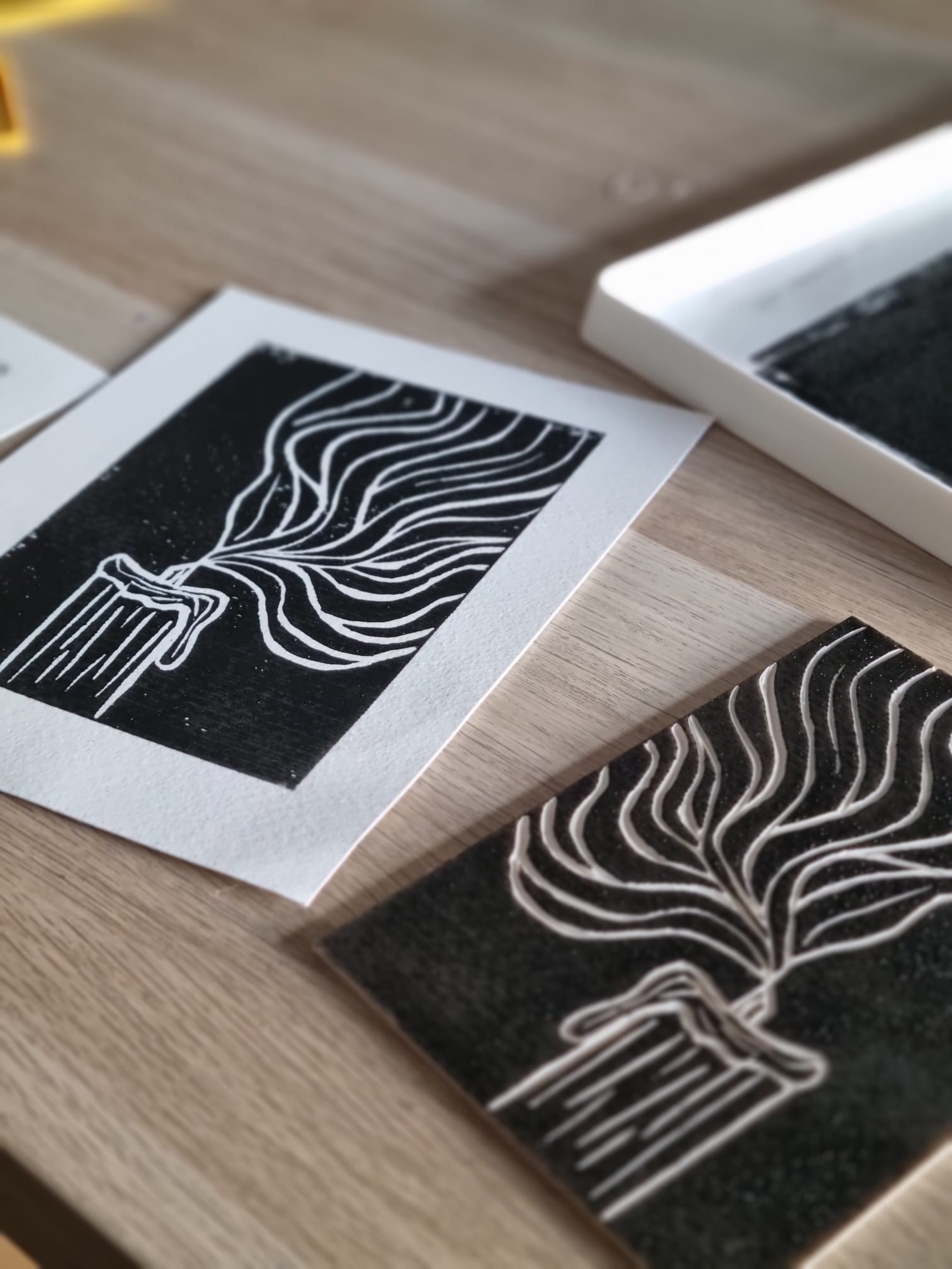 Custom made linoprint