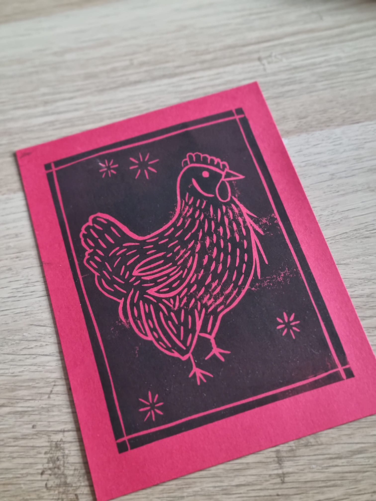Custom made linoprint