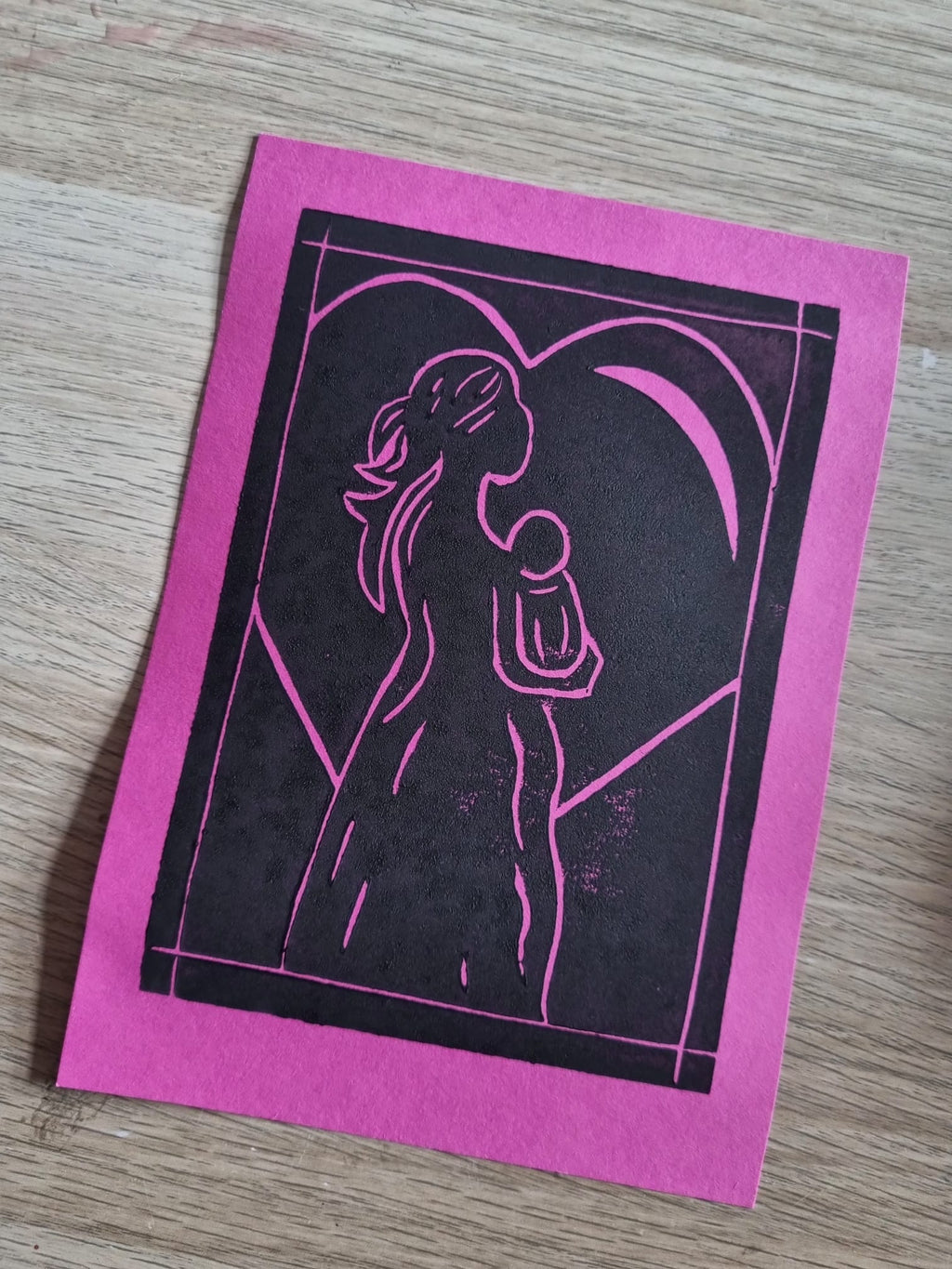 Custom made linoprint